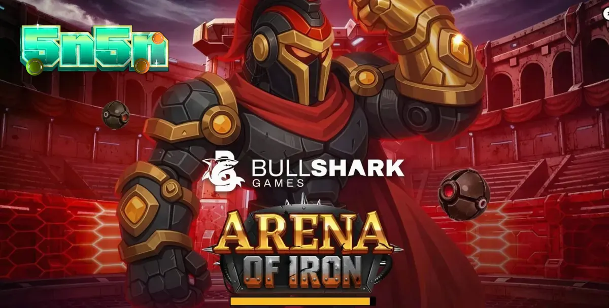 Futuristic robotic gladiator theme in Arena of Iron slot